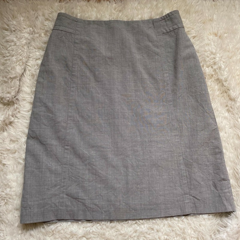 Banana Republic Skirt Women 4 Pencil Stretch Career Wool Blend 253610 Intern